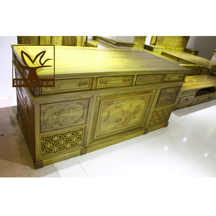 มะฮอกกานีเฟอร์นิเจอร์โต๊ะอาร์เจนตินาไม้จันทน์สีเขียวไทปันไม้เนื้อแข็งทั้งหมดโต๊ะจีนโต๊ะเขียนหนังสือโต๊ะคอมพิวเตอร์เก้าอี้