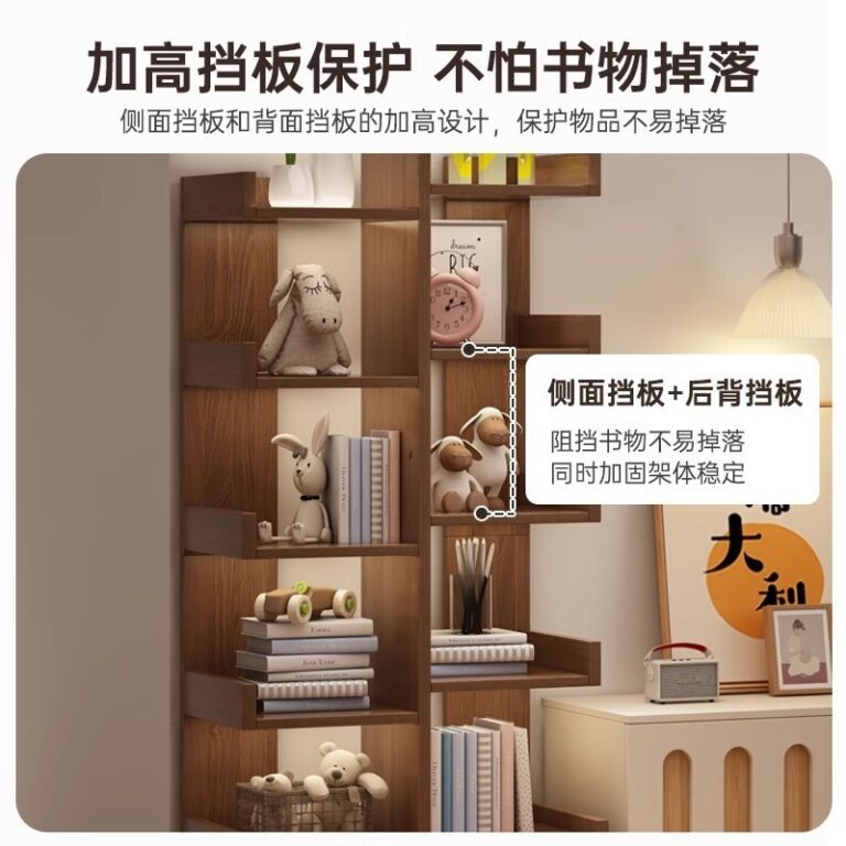 ชั้นวางหนังสือชั้นตั้งพื้นแบบบูรณาการมุมผนังห้องนั่งเล่นที่เรียบง่ายนักเรียนตู้เก็บของในครัวเรือนผนังตู้หนังสือ