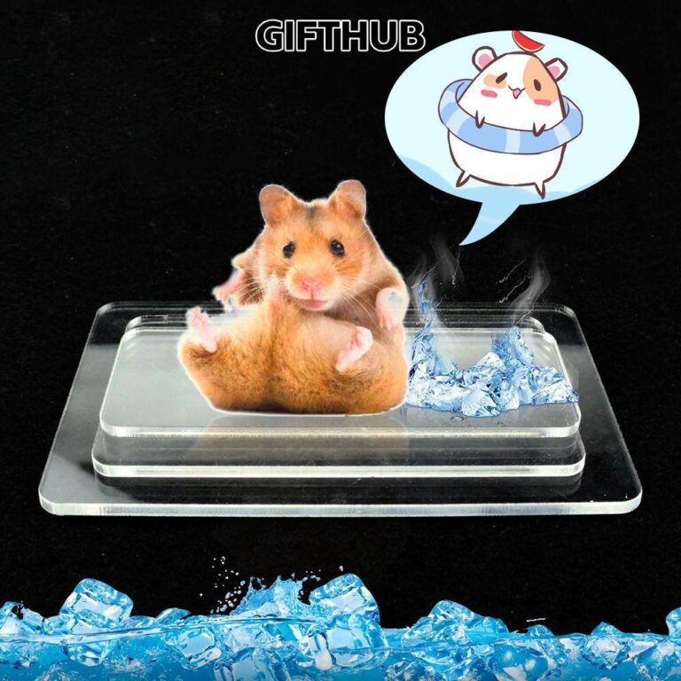 GIFTHUB ของขวัญฮับ แผ่นทาความเย็นสาหรับสัตว์เลี้ยง แผ่นทาความเย็นหนูแฮมสเตอร์เงินอลูมิเนียมพลาสติก อุปกรณ์กระต่ายหนูแฮมสเตอร์ แผ่นน้าแข็งสัตว์เลี้ยงเย็