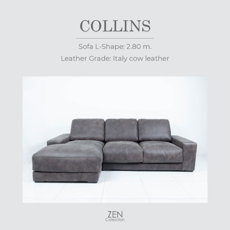 ZEN Collection Clearance ตัวเดียวเท่านั้น COLLINS Sofa LShape 280m