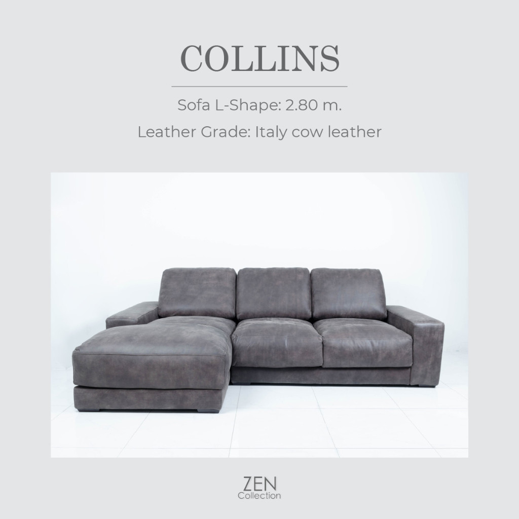 ZEN Collection Clearance ตัวเดียวเท่านั้น COLLINS Sofa LShape 280m