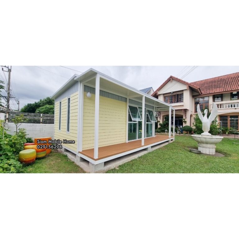 บ้านสำเร็จรูป 700 X 400 เมตร พร้อมระเบียง S162