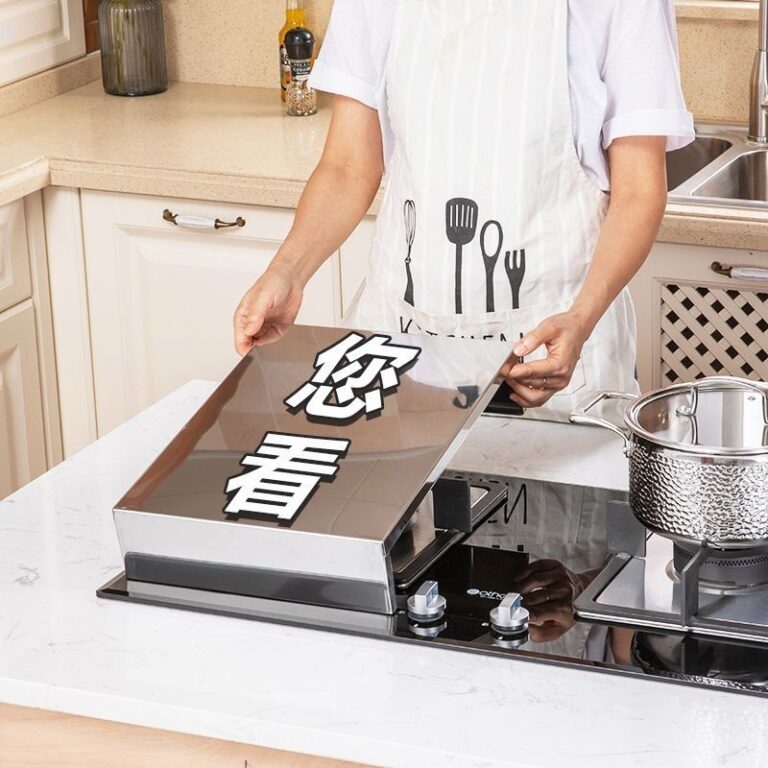 ฝาครอบเตาแก๊ส ฝาครอบห้องครัว ชั้นเก็บของสแตนเลส เตาแก๊ส ที่วางเตา ที่วางเตาแม่เหล็กไฟฟ้า ที่เก็บของกันลื่น