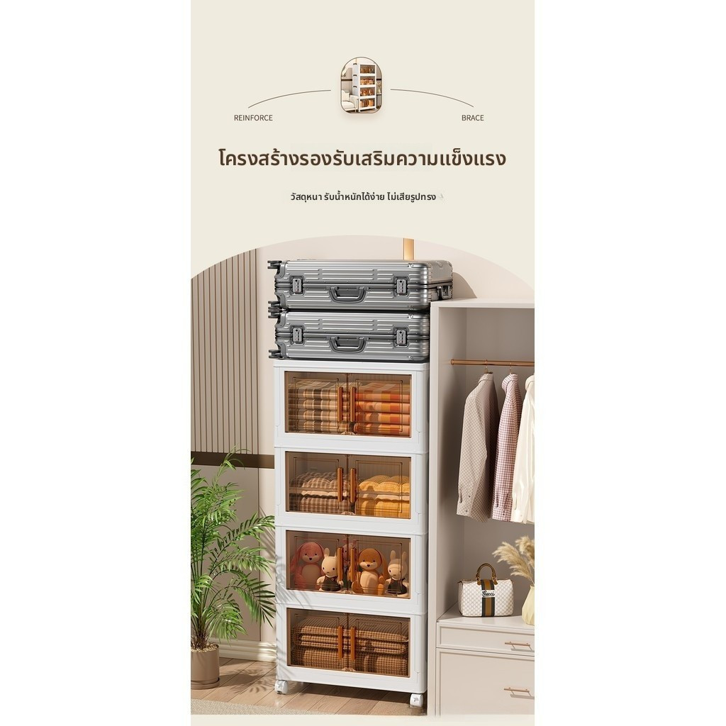 ชั้นวางของในครัวแบบใหม่ หลายชั้น กว้าง 40 ซม กล่องเก็บของพลาสติก ข้อเสนอพิเศษ ชั้นวางของเกรดอาหารที่ได้รับความนิยมและทนทาน