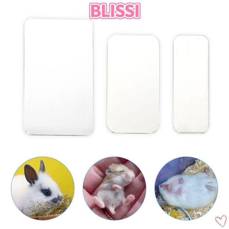 ความสุขI แผ่นทาความเย็นหนูแฮมสเตอร์ แผ่นทาความเย็นสาหรับสัตว์เลี้ยงเย็นสีเงิน อุปกรณ์กระต่ายหนูแฮมสเตอร์ แผ่นน้าแข็งสาหรับสัตว์เลี้ยงอลูมิเนียมพลาสติก