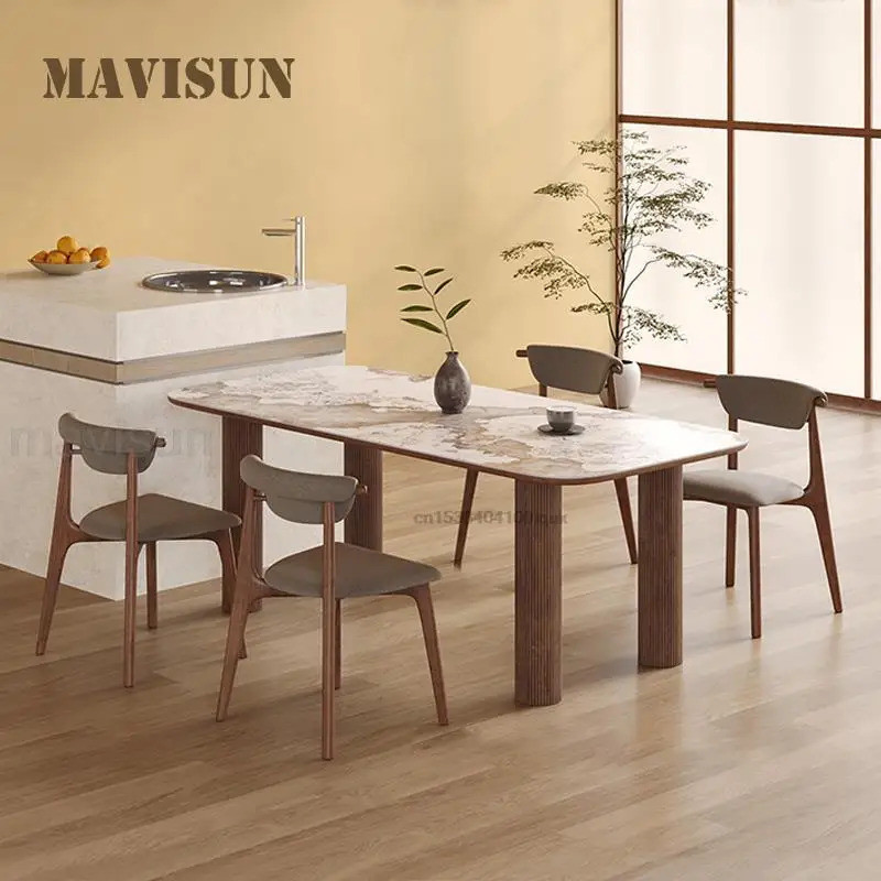 NEW Top Choice มีดครัวไม้สไตล์ญี่ปุ่นสาหรับอพาร์ทเมนท์ขนาดเล็กและขนาดใหญ่สี่ขาไม้เนื้อแข็งทรงกระบอก Rock Boa